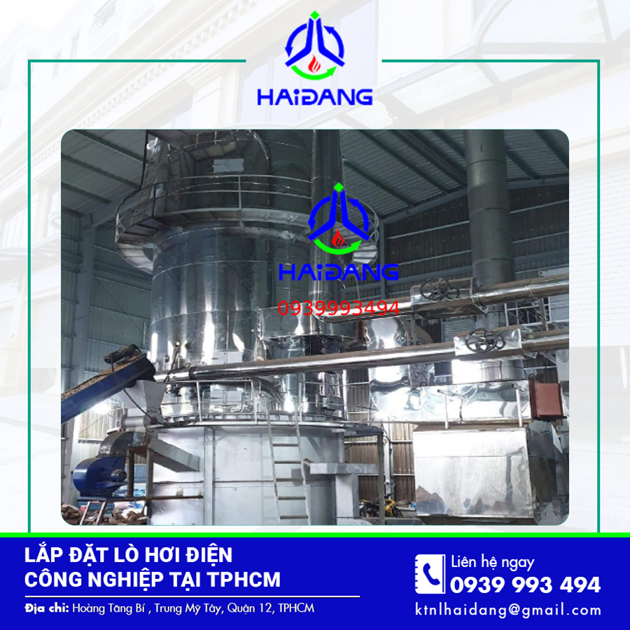 Lắp đặt lò hơi điện công nghiệp tại TPHCM công suất lớn, cung cấp hơi nước ổn định cho sản xuất Lắp đặt lò hơi điện công nghiệp tại TPHCM công suất lớn, cung cấp hơi nước ổn định cho sản xuất
