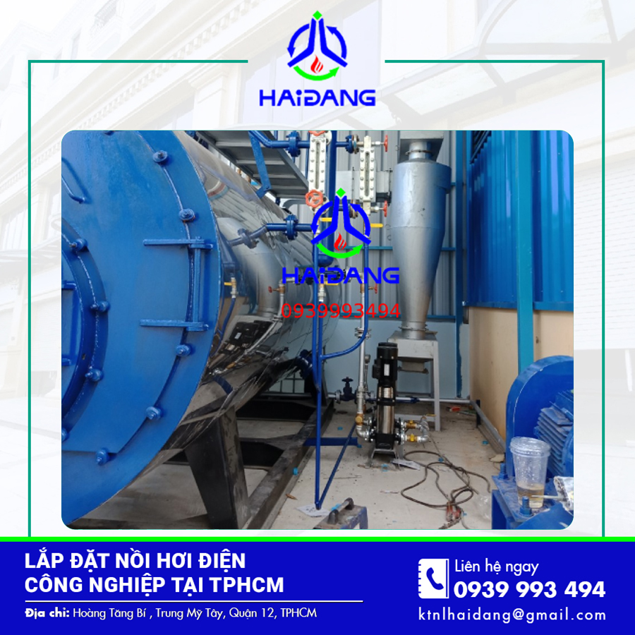 Lắp đặt nồi hơi điện công nghiệp tại TPHCM bằng thép chịu nhiệt, chống ăn mòn, bền bỉ Lắp đặt nồi hơi điện công nghiệp tại TPHCM bằng thép chịu nhiệt, chống ăn mòn, bền bỉ