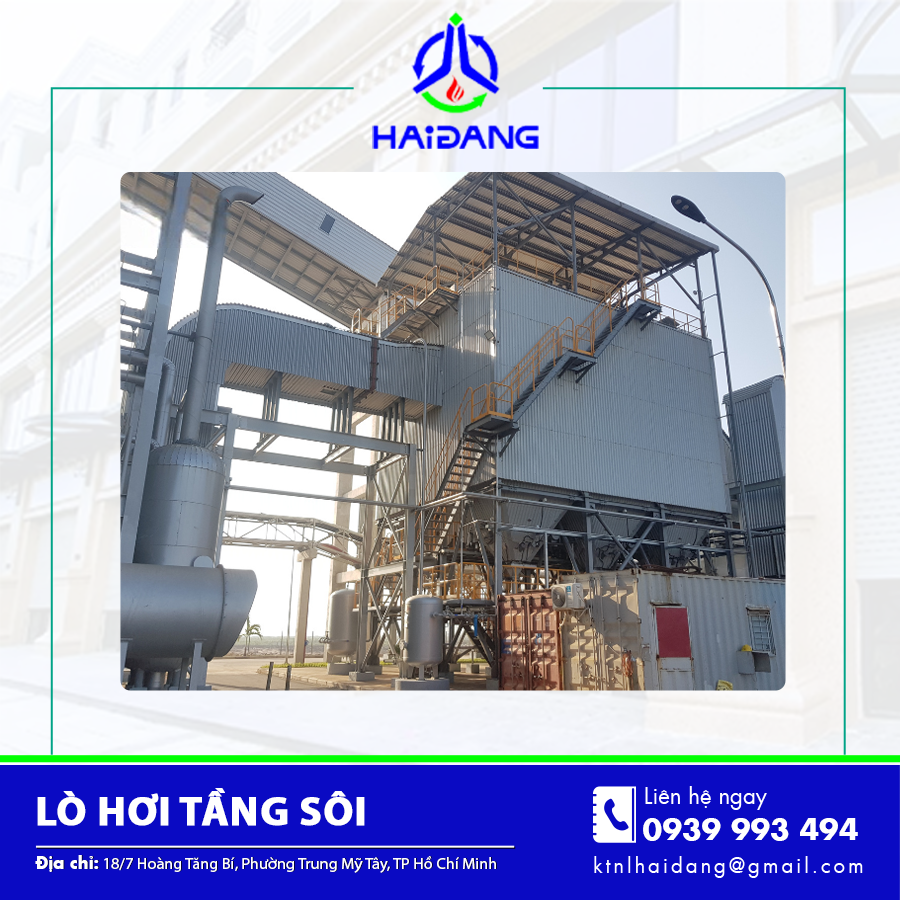 Lò hơi tầng sôi công suất lớn được lắp đặt tại nhà máy Lò hơi tầng sôi công suất lớn được lắp đặt tại nhà máy