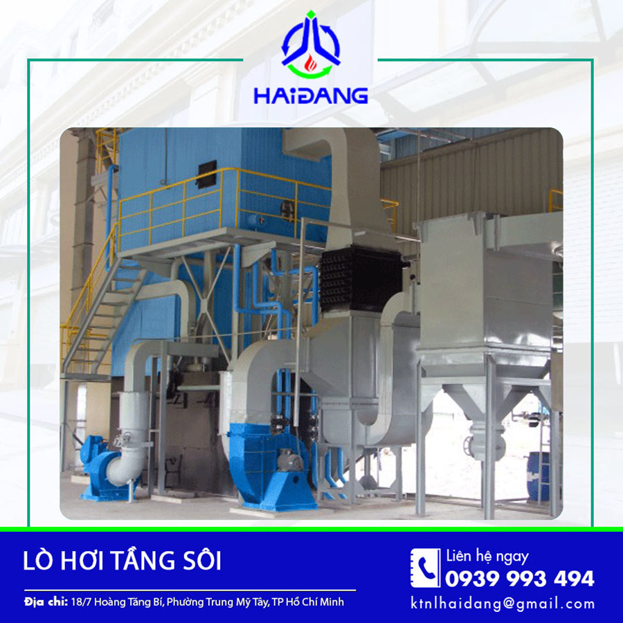 Lò bán tầng sôi đang vận hành tại nhà máy Lò bán tầng sôi đang vận hành tại nhà máy