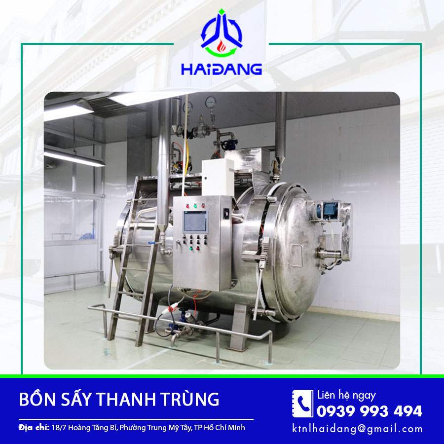 Bồn sấy thanh trùng sau khi lắp đặt hoàn thiện, sẵn sàng đưa vào hoạt động. Bồn sấy thanh trùng sau khi lắp đặt hoàn thiện, sẵn sàng đưa vào hoạt động.
