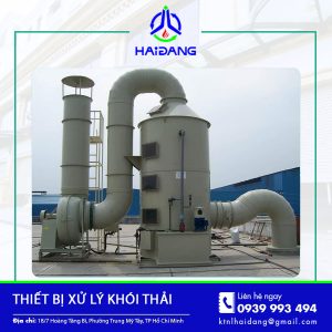 Mẫu thiết bị xử lý tích hợp công nghệ lọc bụi và khử mùi hiệu quả.