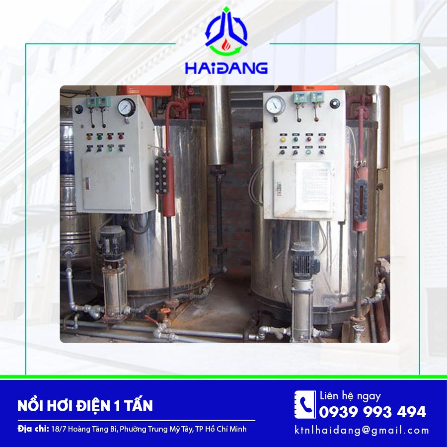 Nồi hơi điện 1 tấn