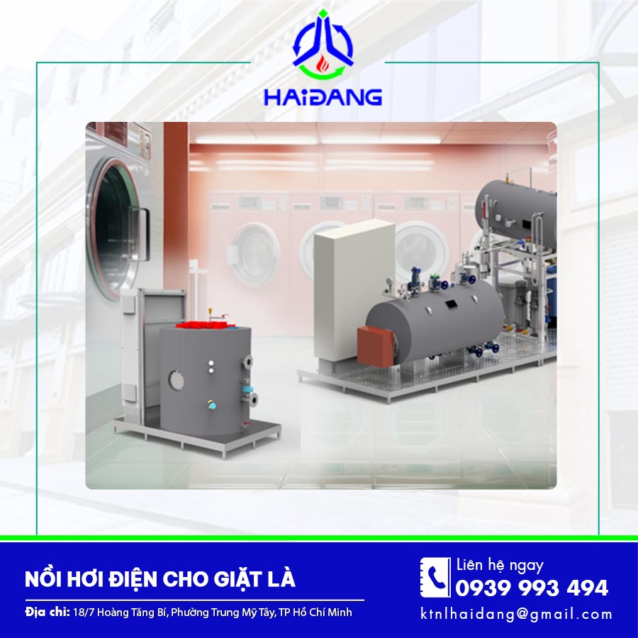 Nồi hơi điện cho giặt là