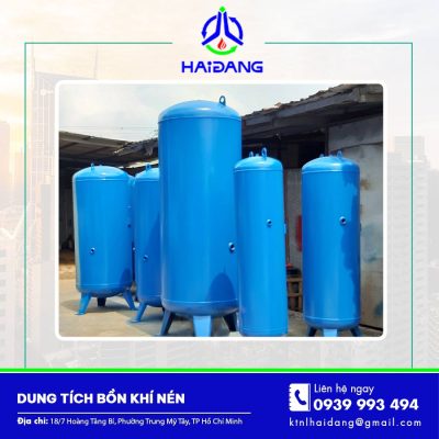 Dung tích bồn khí nén